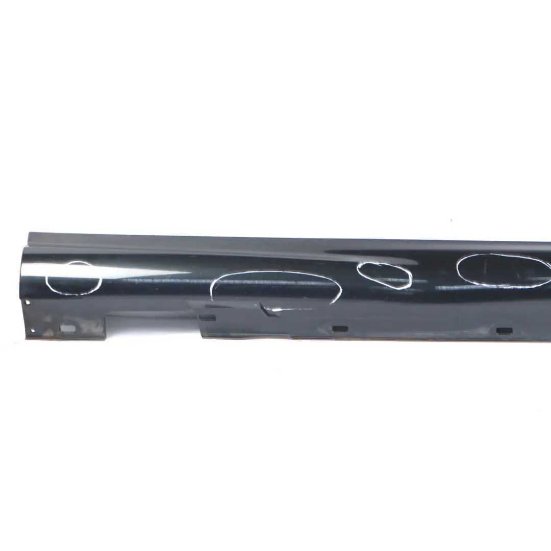 Side Skirt Door Sill Cover Right O/S Magnetite Black - 183 to Mercedes C204 AMG with Part number A2046982654 Mercedes C204 AMG Side Skirt Door Sill Cover Right O/S Magnetite Black - 183 - SKU A2046982654-MTS - Part number A2046982654