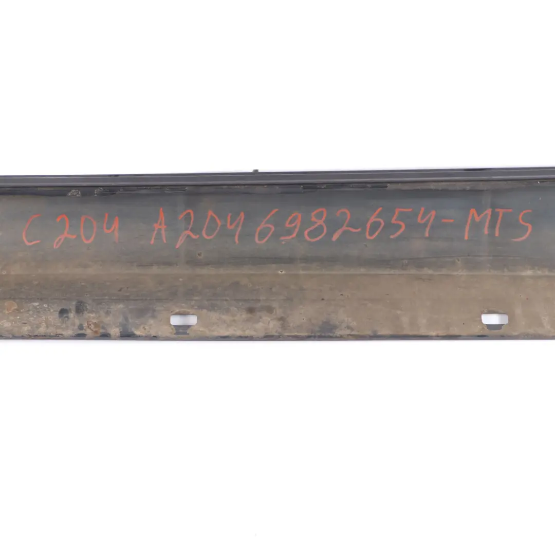 Side Skirt Door Sill Cover Right O/S Magnetite Black - 183 to Mercedes C204 AMG with Part number A2046982654 Mercedes C204 AMG Side Skirt Door Sill Cover Right O/S Magnetite Black - 183 - SKU A2046982654-MTS - Part number A2046982654