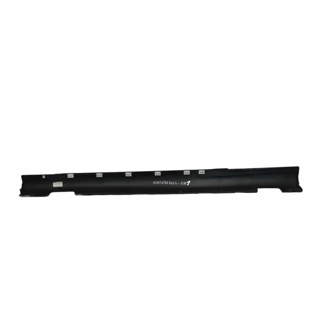 Mercedes C204 AMG laterale Coperchio soglia porta destra Obsidian Black 197 - SKU A2046982654-OB1 - Numero di parte A2046982654