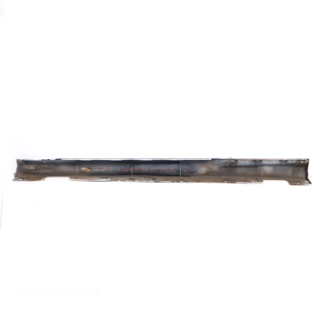 Mercedes C204 AMG Styling Side Skirt Door Sill Cover Right O/S Polar Silver 149 - SKU A2046982654-POL - Part number A2046982654