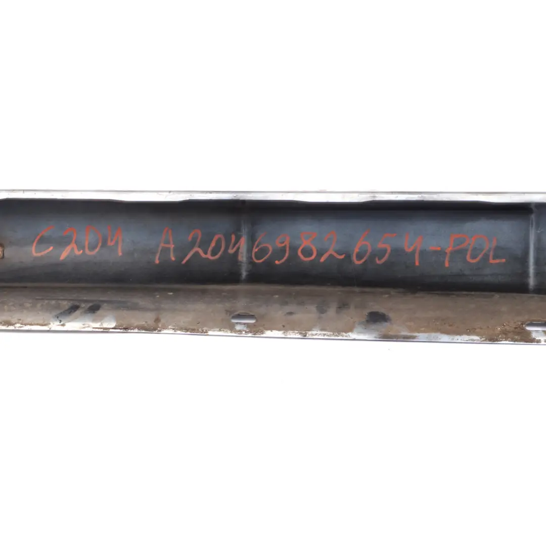 Styling Side Skirt Door Sill Cover Right O/S Polar Silver 149 to Mercedes C204 AMG with Part number A2046982654 Mercedes C204 AMG Styling Side Skirt Door Sill Cover Right O/S Polar Silver 149 - SKU A2046982654-POL - Part number A2046982654