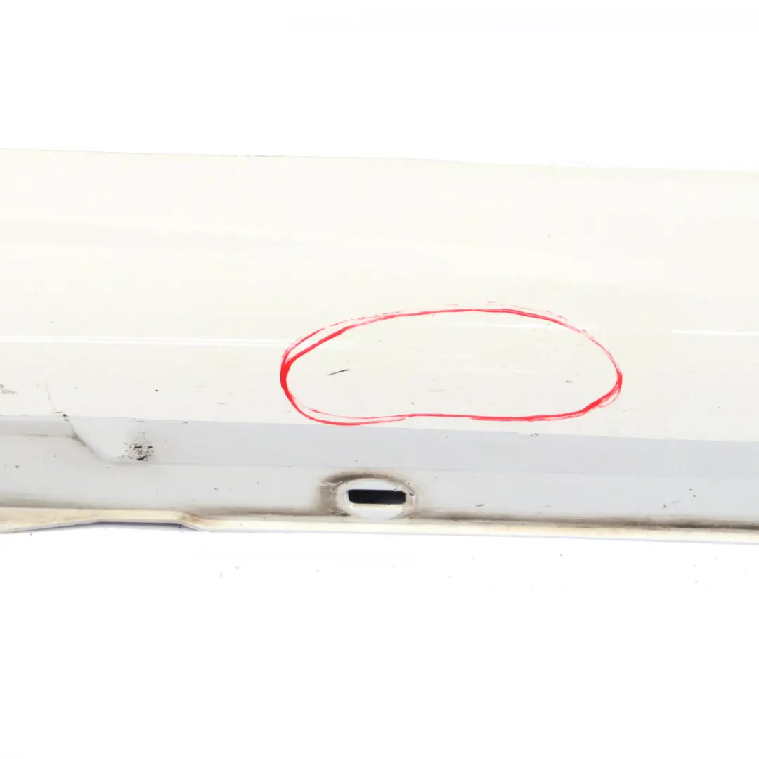 Mercedes C204 AMG Styling Side Skirt Door Sill Cover Right O/S Polar Silver 149 - SKU A2046982654-POL - Part number A2046982654