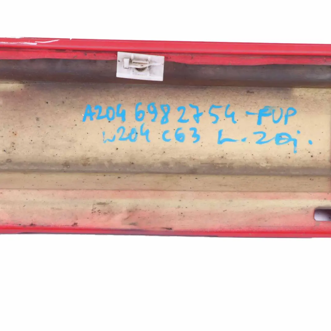 Mercedes W204 C63 Side Skirt Cover AMG Left N/S Sill Panel Fire Opal Red 590 - SKU A2046982754-FUP - Part number A2046982754
