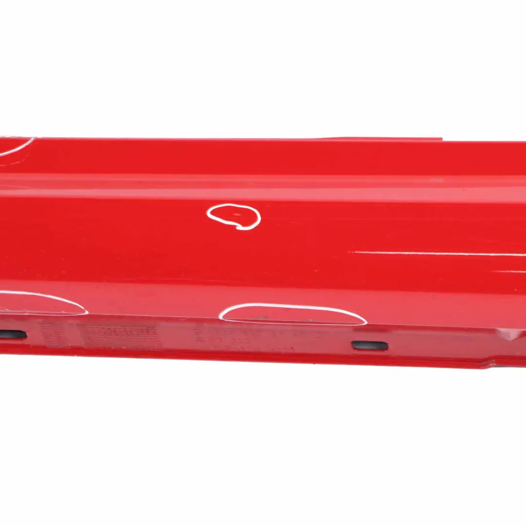 Mercedes W204 C63 Side Skirt Cover AMG Left N/S Sill Panel Fire Opal Red 590 - SKU A2046982754-FUP - Part number A2046982754