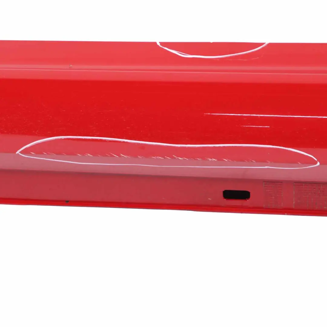 Mercedes W204 C63 Side Skirt Cover AMG Left N/S Sill Panel Fire Opal Red 590 - SKU A2046982754-FUP - Part number A2046982754