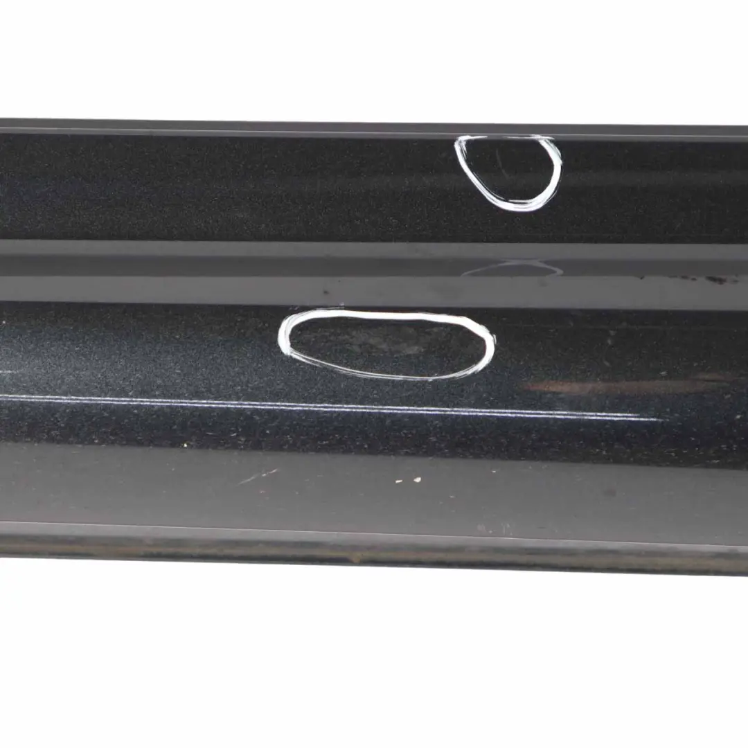 Mercedes W204 C63 Side Skirt Cover AMG Left N/S Sill Panel Magnetite Black - 183 - SKU A2046982754-MTS - Part number A2046982754