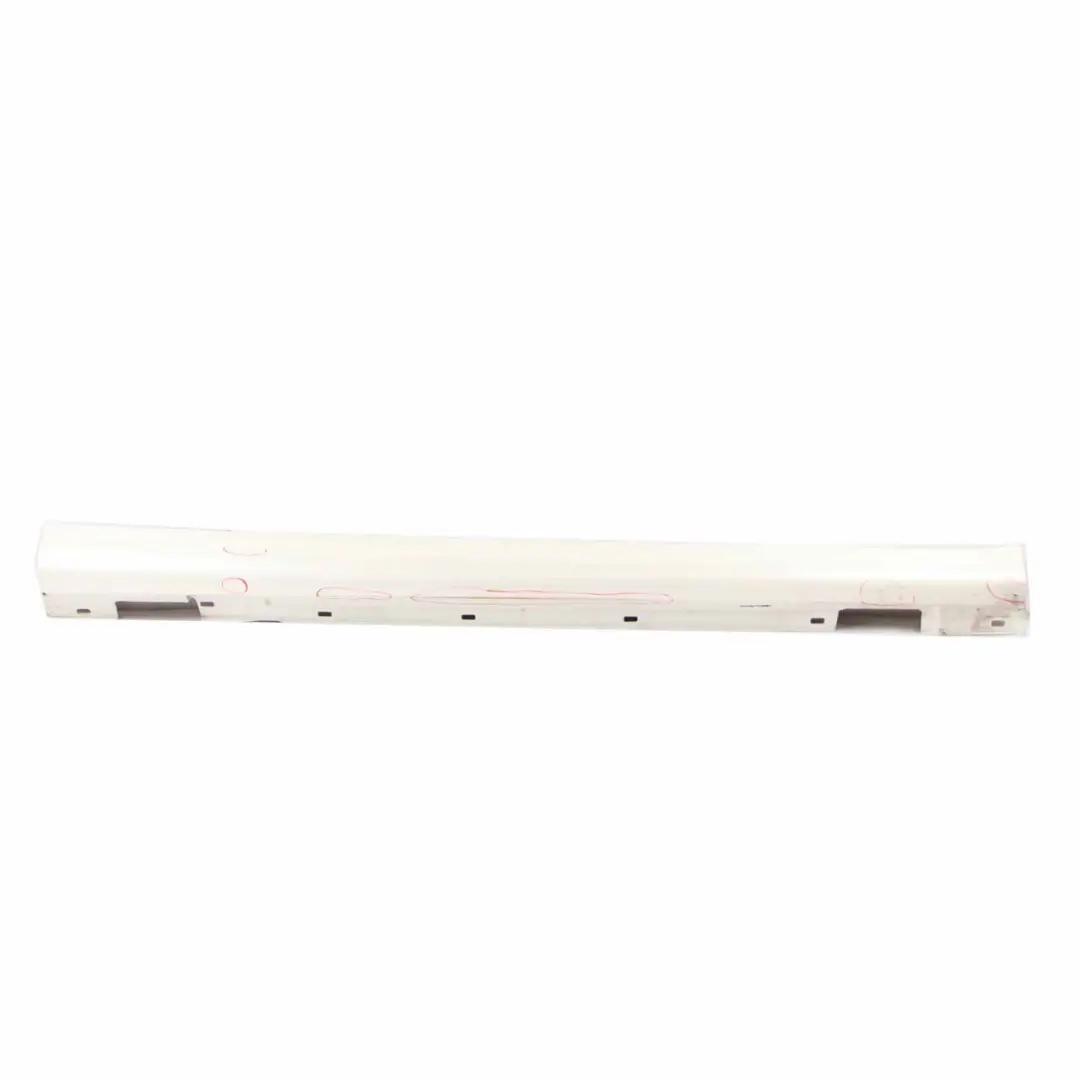 Mercedes C204 C63 Side Skirt Cover AMG Right O/S Sill Panel Diamond White - 799 - SKU A2046982854-DWM - Part number A2046982854