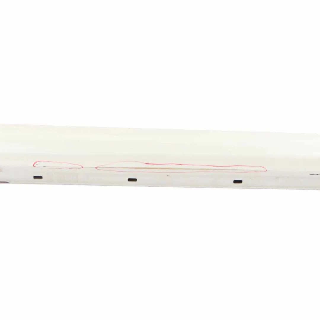 Mercedes C204 C63 Side Skirt Cover AMG Right O/S Sill Panel Diamond White - 799 - SKU A2046982854-DWM - Part number A2046982854