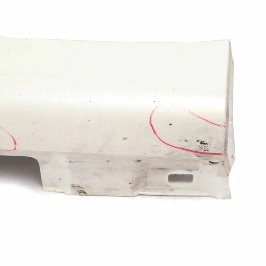 Mercedes C204 C63 Side Skirt Cover AMG Right O/S Sill Panel Diamond White - 799 - SKU A2046982854-DWM - Part number A2046982854