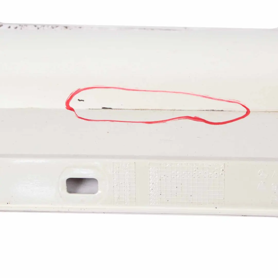 Mercedes C204 C63 Side Skirt Cover AMG Right O/S Sill Panel Diamond White - 799 - SKU A2046982854-DWM - Part number A2046982854