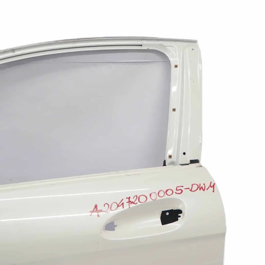 Mercedes C204 Coupe Door Front Left N/S Diamond White Metallic - 799 - SKU A2047200005-DWM - Part number A2047200005