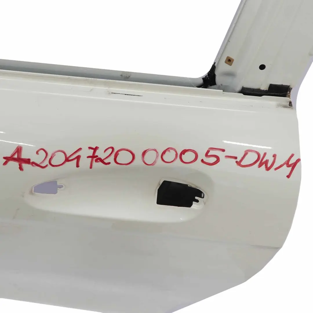 Mercedes C204 Coupe Door Front Left N/S Diamond White Metallic - 799 - SKU A2047200005-DWM - Part number A2047200005