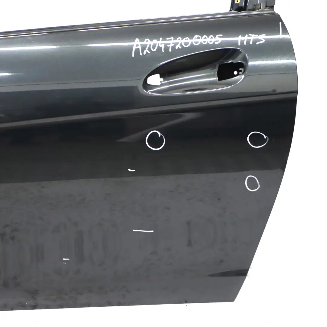 Mercedes C204 W204 Door Front Left N/S Magnetite Black Metallic - 183 - SKU A2047200005-MTS - Part number A2047200005