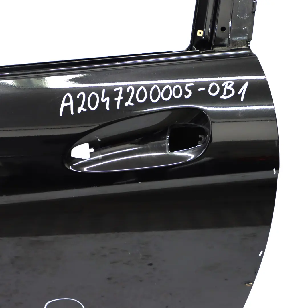 Mercedes C204 W204 Coupe Door Front Left N/S Obsidian Black Metallic - 197 - SKU A2047200005-OB1 - Part number A2047200005