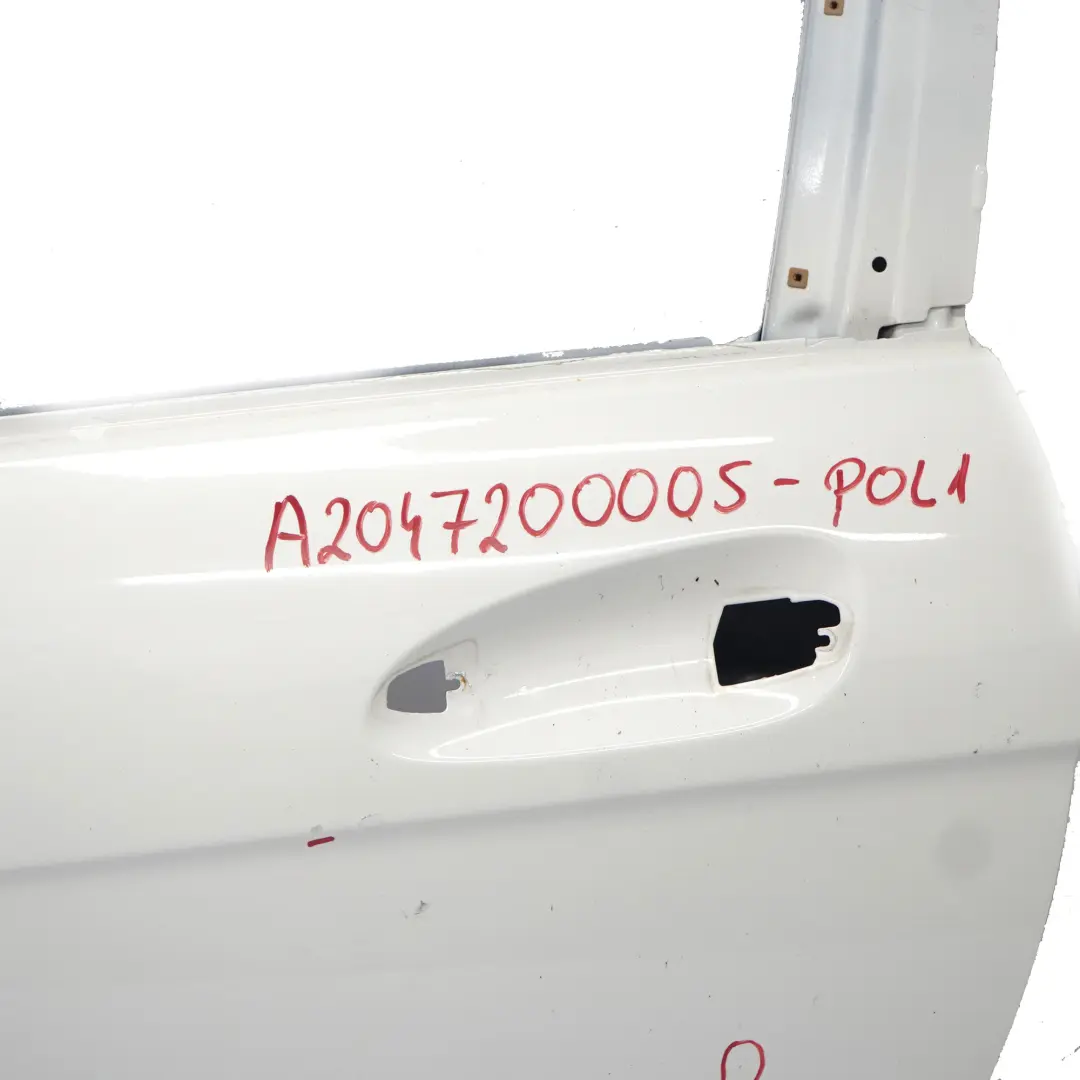 Mercedes C204 W204 Coupe Door Front Left N/S Polar White - 149 - SKU A2047200005-POL1 - Part number A2047200005