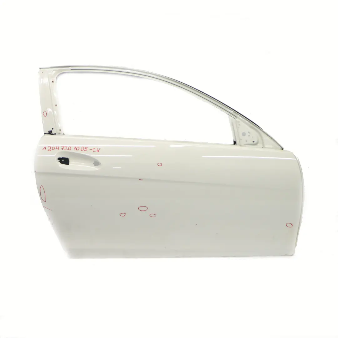 Puerta Delantera Mercedes C204 W204 Coupe Derecha Calcite White - 650 para con número de pieza A2047201005 Puerta Delantera Mercedes C204 W204 Coupe Derecha Calcite White - 650 - SKU A2047201005-CW - Número de pieza A2047201005