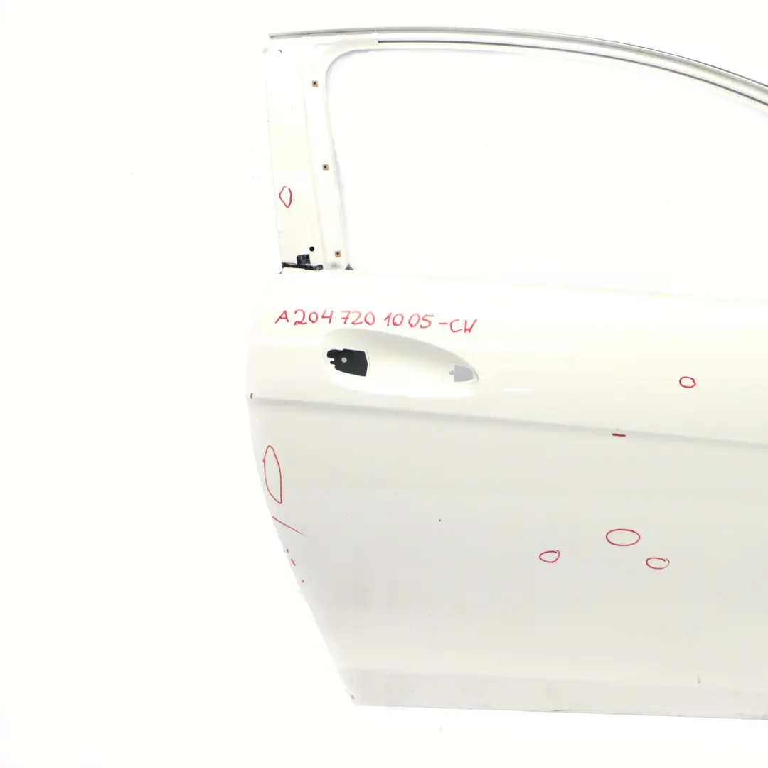  Porta anteriore Mercedes C204 W204 Coupé destra Calcite White - 650 - SKU A2047201005-CW - Numero di parte A2047201005