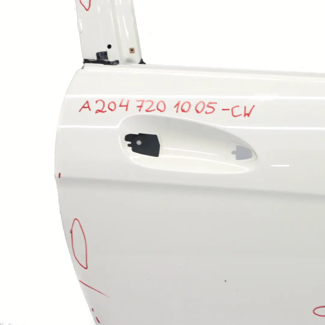 Porte Avant Mercedes C204 W204 Coupe Droite Calcite White - 650 - SKU A2047201005-CW - Numéro de pièce A2047201005