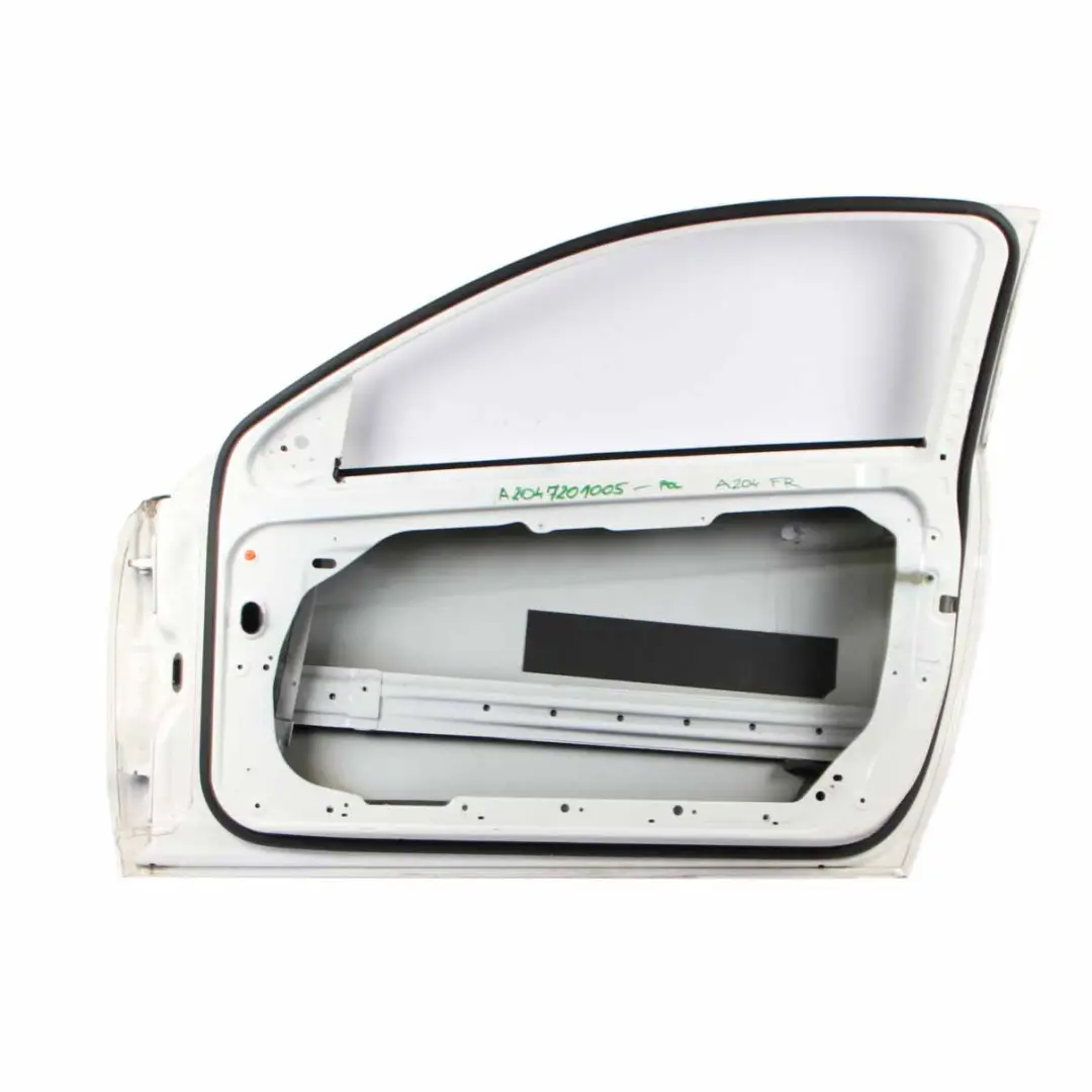 Door Front Right O/S Polar White - 149 to Mercedes C204 W204 Coupe with Part number A2047200005 Mercedes C204 W204 Coupe Door Front Right O/S Polar White - 149 - SKU A2047201005-POL - Part number A2047200005