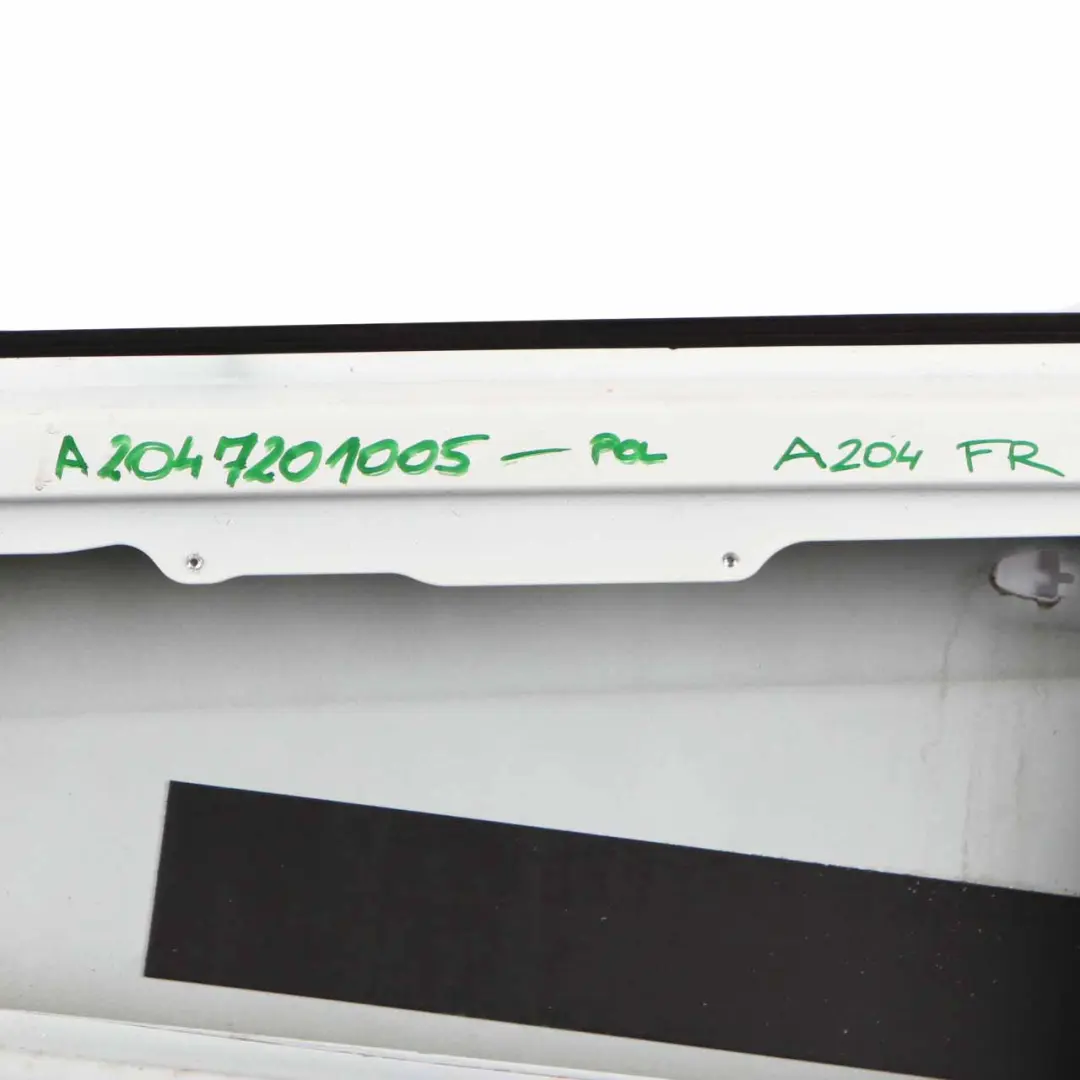 Door Front Right O/S Polar White - 149 to Mercedes C204 W204 Coupe with Part number A2047200005 Mercedes C204 W204 Coupe Door Front Right O/S Polar White - 149 - SKU A2047201005-POL - Part number A2047200005