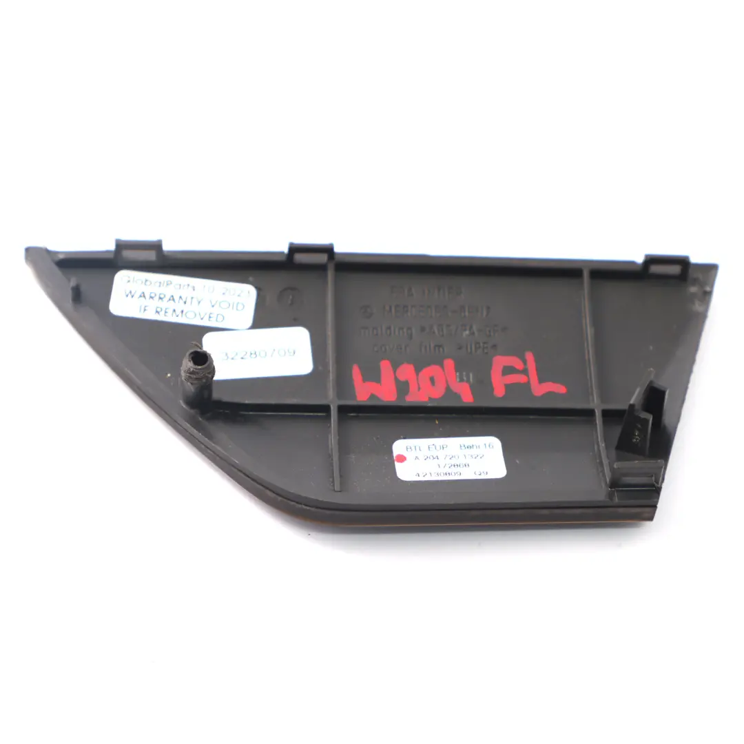 Mercedes W204 Front Door Trim Cover Left N/S Strip Eucalyptus Wood - SKU A2047201322 - Part number A2047201322