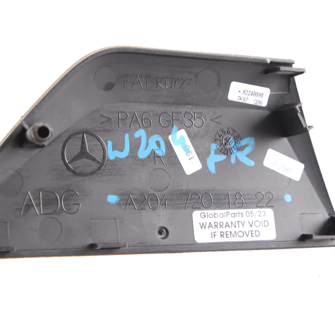 Mercedes W204 Junta Tapa Puerta Delantera Derecha - SKU A2047201822 - Número de pieza A2047201822