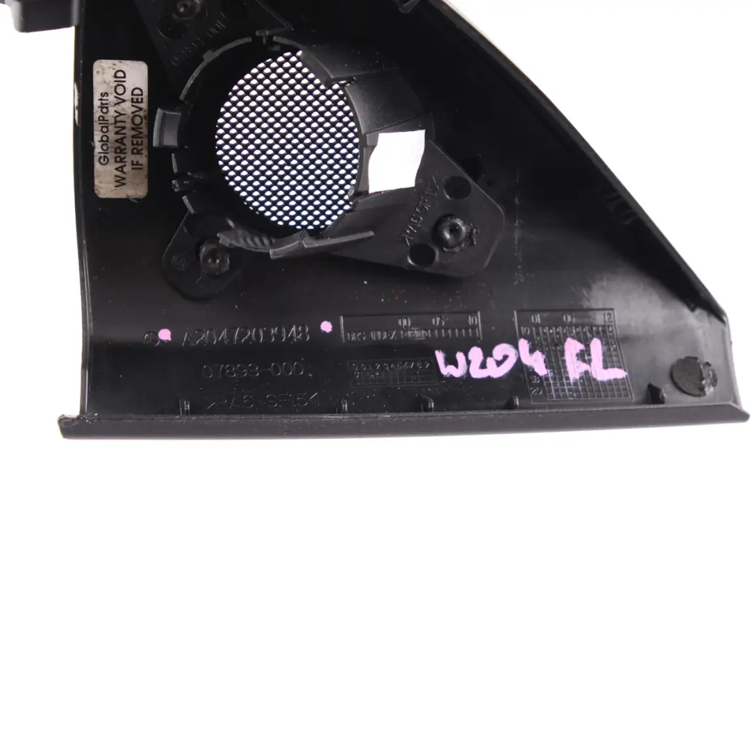 Mercedes W204 Trójkąt Osłona Lusterka Lewy Przód - SKU A2047203948 - Numer Części A2047203948