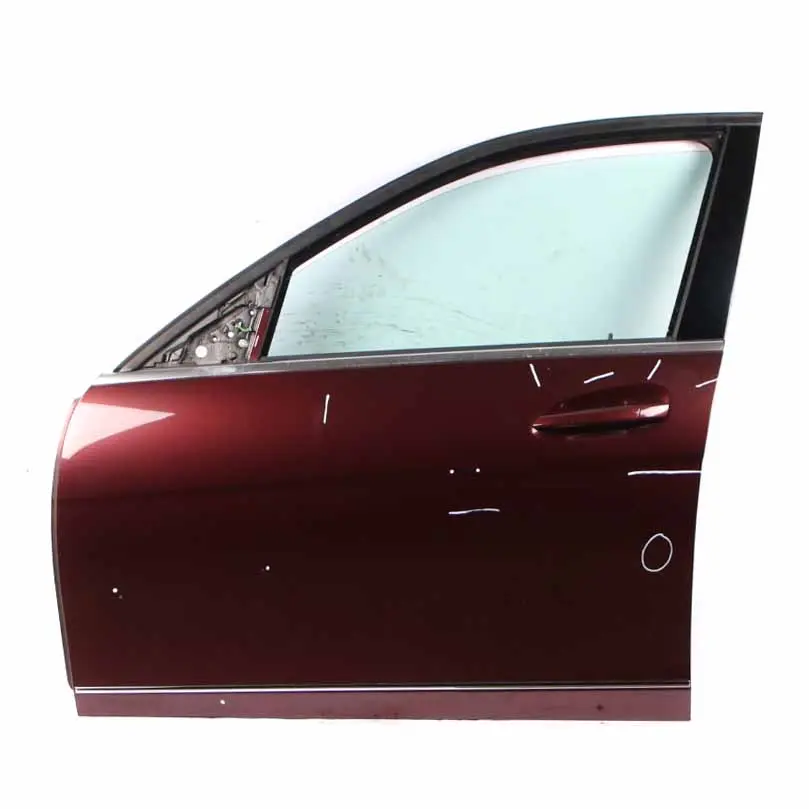 Door Front Left N/S Covering Carneol Red Metallic - 544 to Mercedes W204 with Part number A2047205900 Mercedes W204 Door Front Left N/S Covering Carneol Red Metallic - 544 - SKU A2047205900-CR - Part number A2047205900