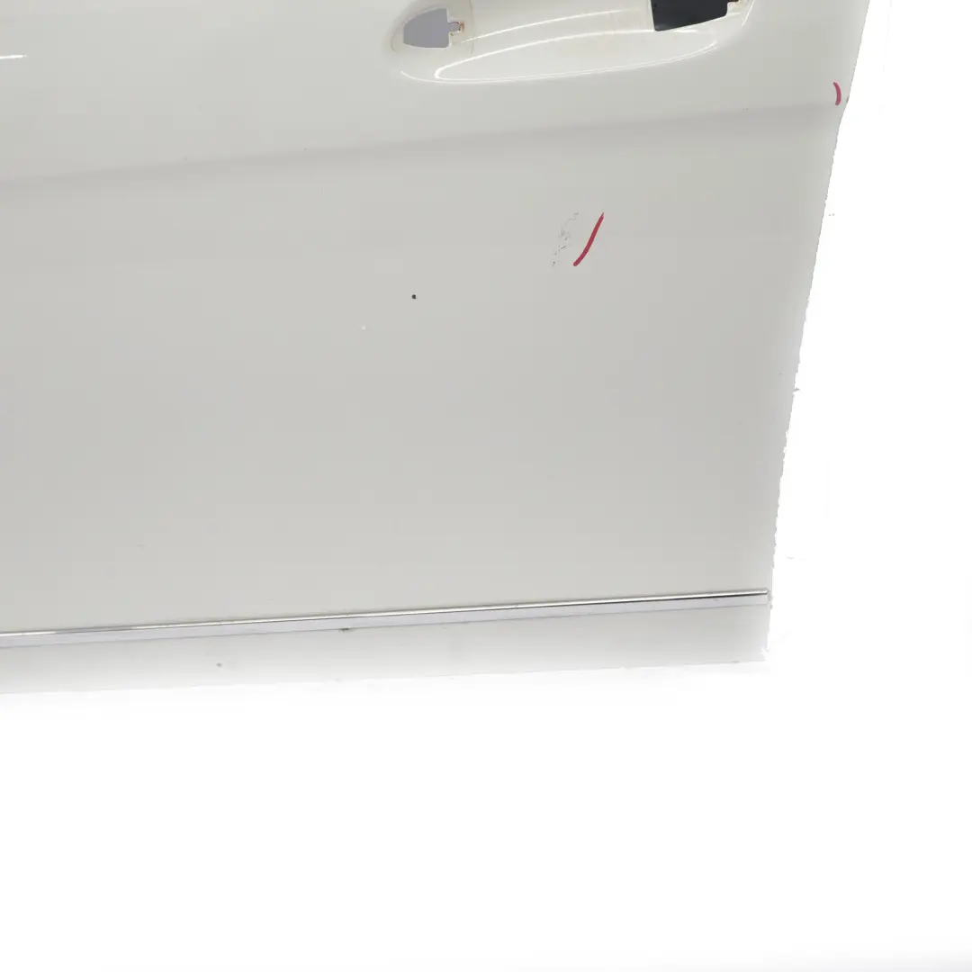 Mercedes W204 Door Front Left N/S Door Panel Calcite White - 650 - SKU A2047205900-CW - Part number A2047205900