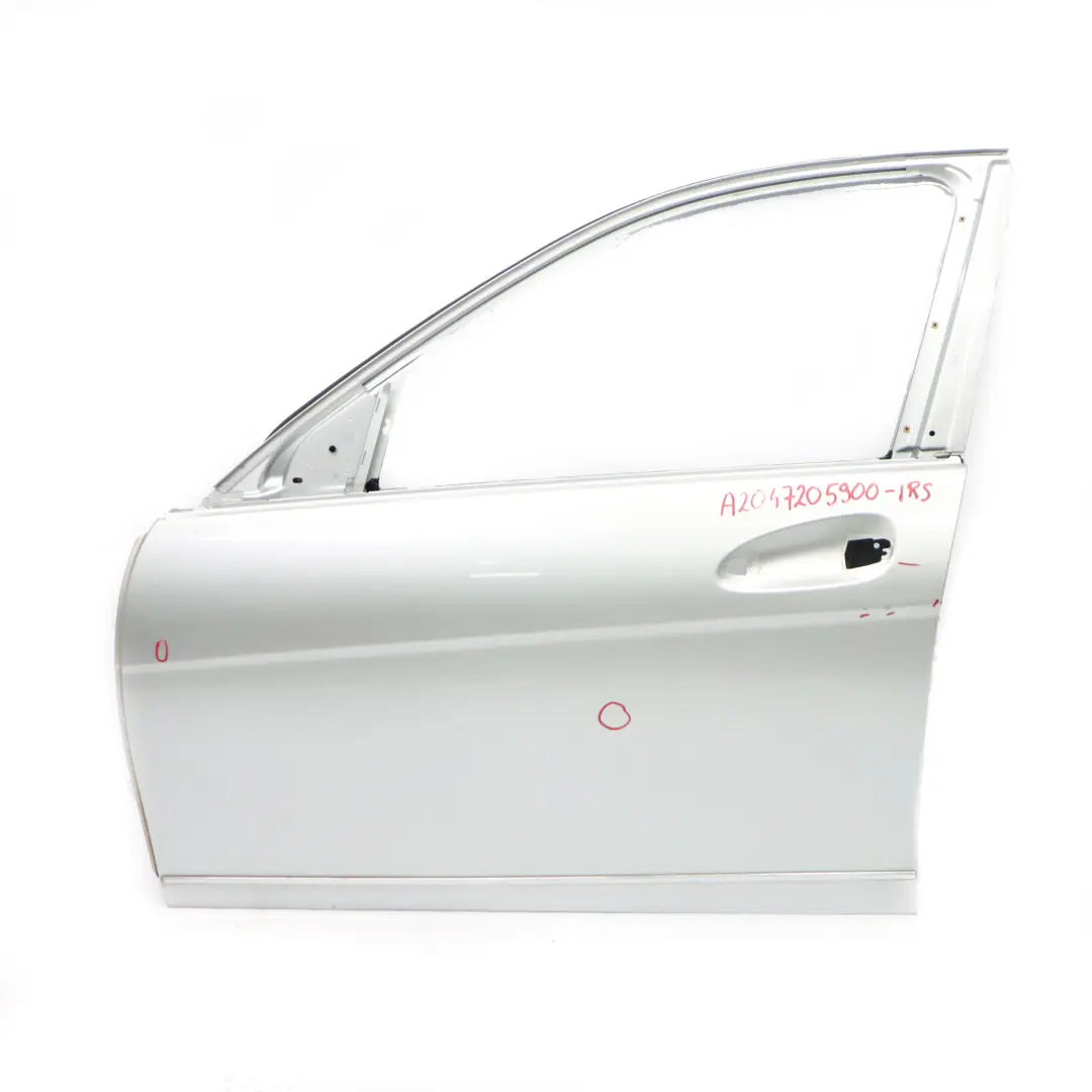 Mercedes W204 Porta anteriore sinistra Iridium Silver Metallic - 775 - SKU A2047205900-IRS - Numero di parte A2047205900