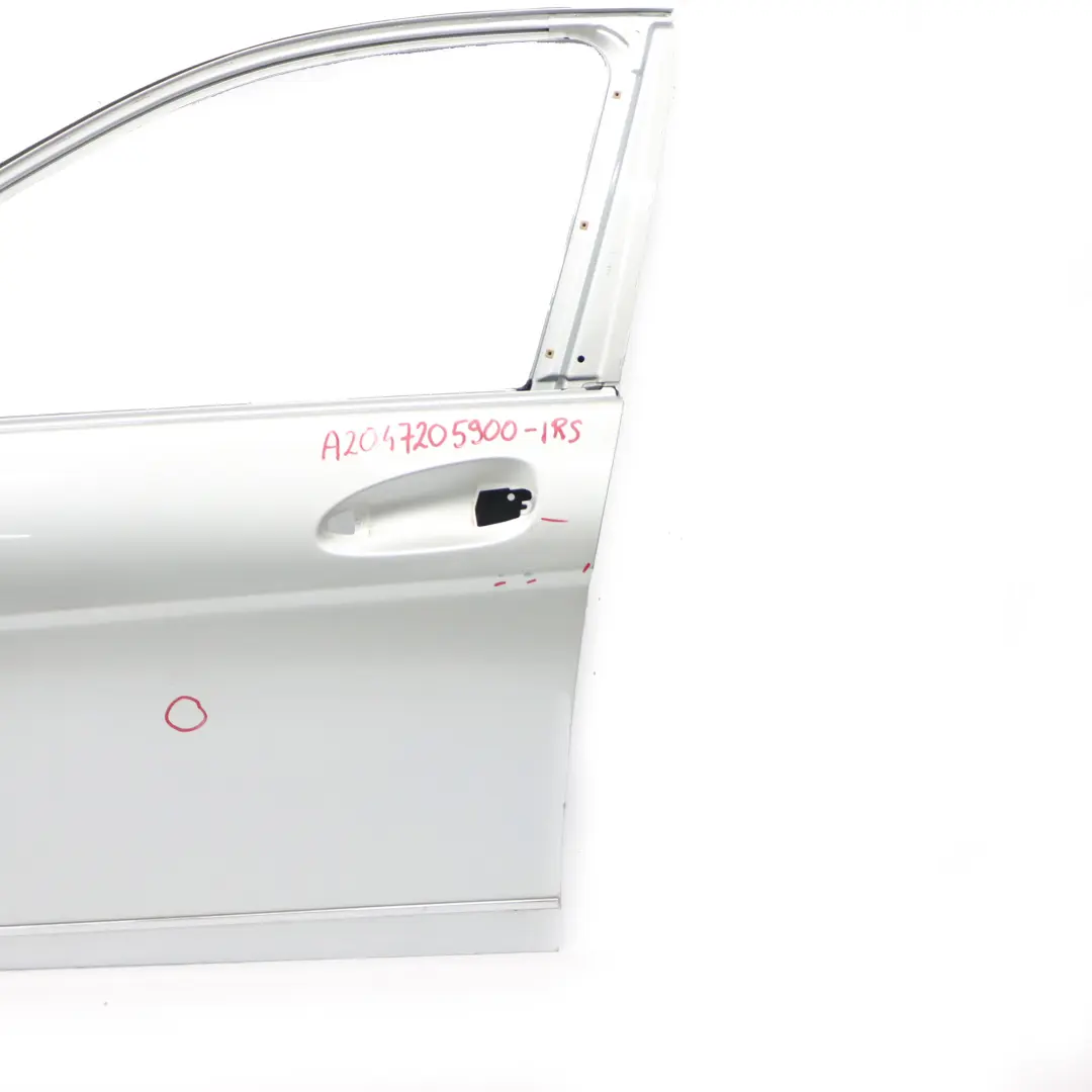 Mercedes W204 Porta anteriore sinistra Iridium Silver Metallic - 775 - SKU A2047205900-IRS - Numero di parte A2047205900