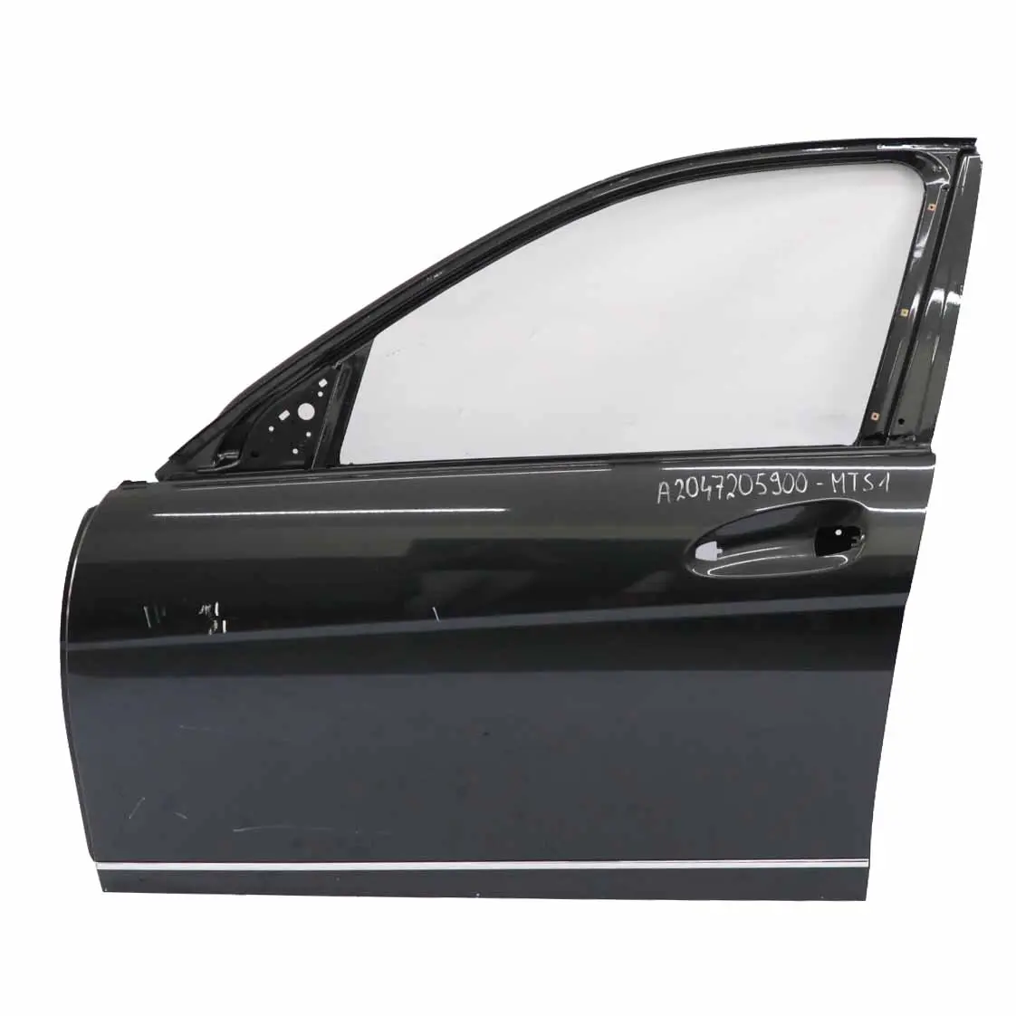 Mercedes W204 Door Front Left N/S Covering Magnetite Black Metallic - 183