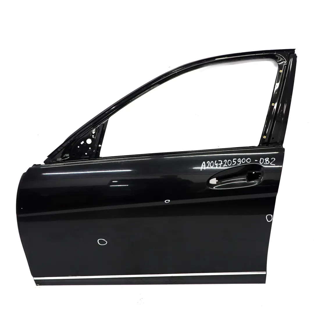 Door Front Left N/S Covering Obsidian Black Metallic - 197 to Mercedes W204 with Part number A2047205900 Mercedes W204 Door Front Left N/S Covering Obsidian Black Metallic - 197 - SKU A2047205900-OB2 - Part number A2047205900