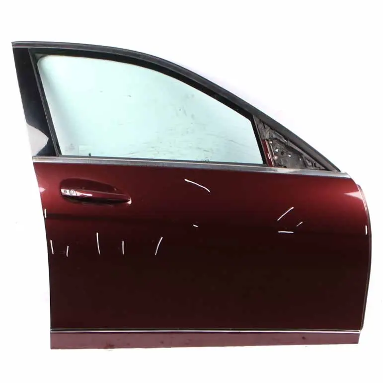 Door Front Right O/S Covering Carneol Red Metallic - 544 to Mercedes W204 with Part number A2047206000 Mercedes W204 Door Front Right O/S Covering Carneol Red Metallic - 544 - SKU A2047206000-CR - Part number A2047206000