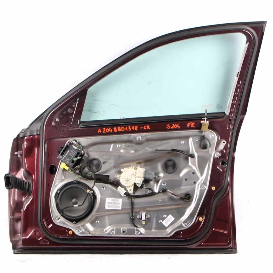 Door Front Right O/S Covering Carneol Red Metallic - 544 to Mercedes W204 with Part number A2047206000 Mercedes W204 Door Front Right O/S Covering Carneol Red Metallic - 544 - SKU A2047206000-CR - Part number A2047206000
