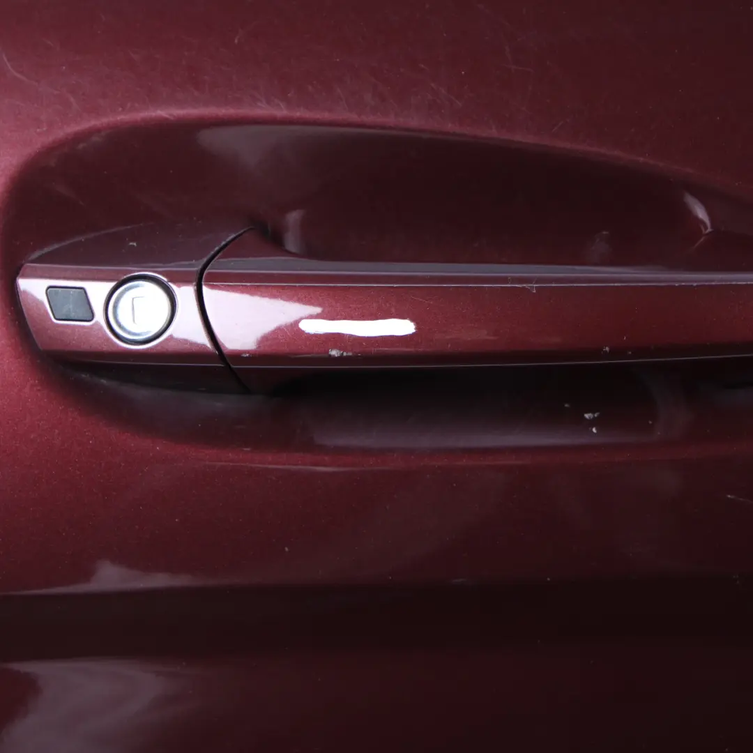 Door Front Right O/S Covering Carneol Red Metallic - 544 to Mercedes W204 with Part number A2047206000 Mercedes W204 Door Front Right O/S Covering Carneol Red Metallic - 544 - SKU A2047206000-CR - Part number A2047206000