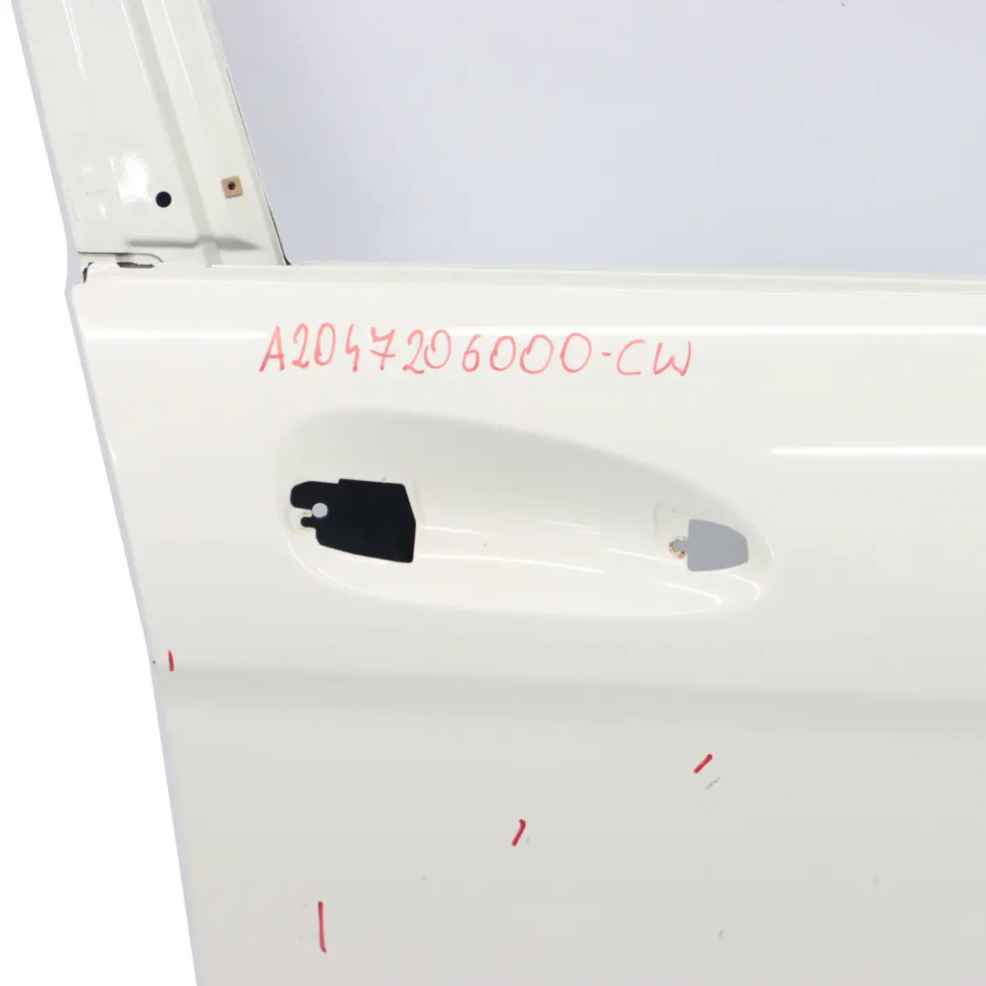 Mercedes W204 Door Front Right O/S Covering Calcite White - 650 - SKU A2047206000-CW - Part number A2047206000