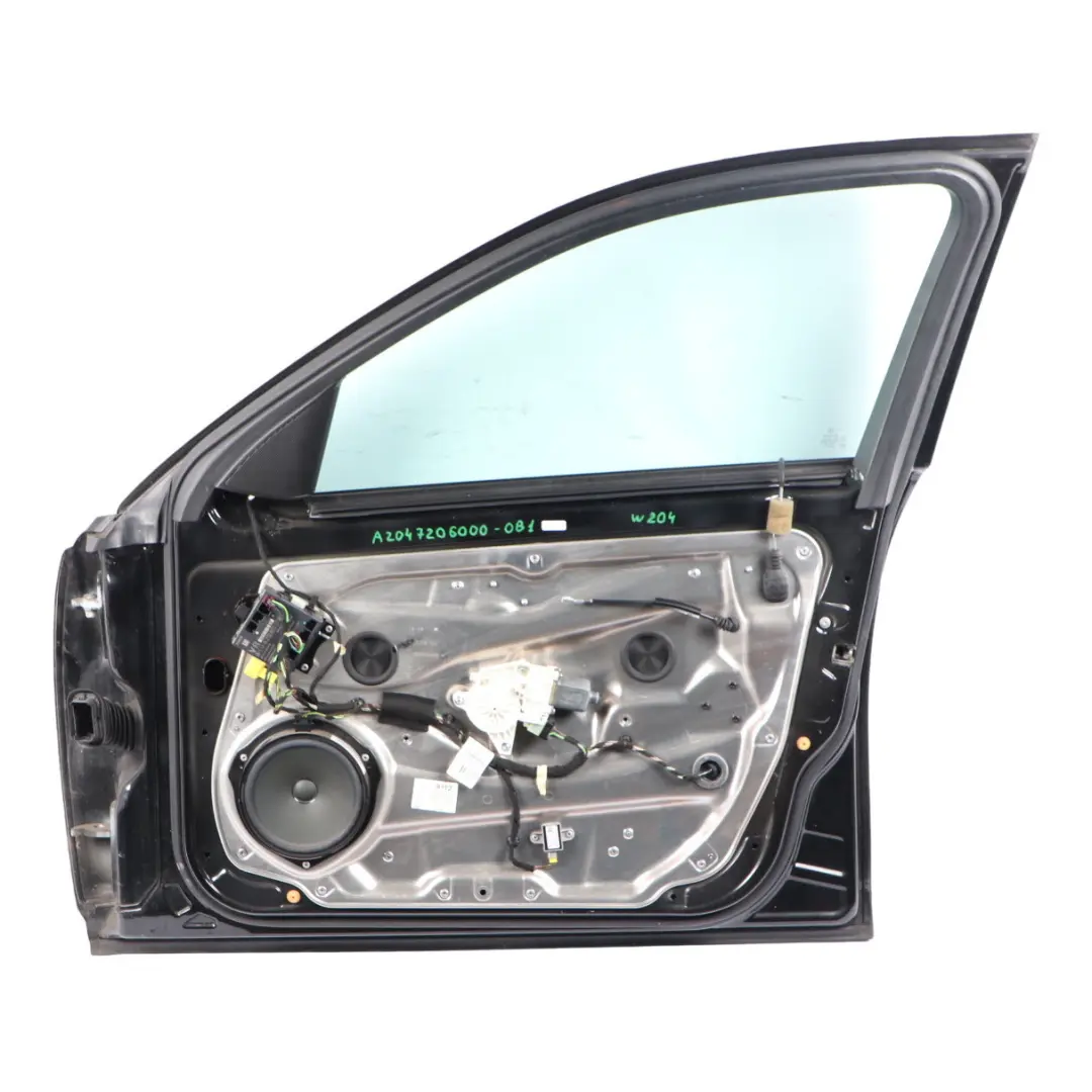 Door Front Right O/S Covering Obsidian Black Metallic - 197 to Mercedes W204 with Part number A2047206000 Mercedes W204 Door Front Right O/S Covering Obsidian Black Metallic - 197 - SKU A2047206000-OB1 - Part number A2047206000