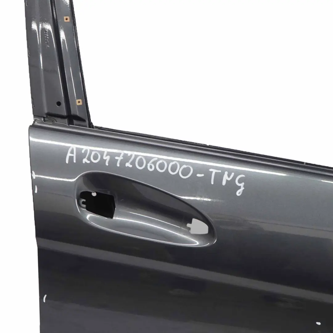 Door Front Right O/S Covering Tenorite Grey Metallic - 755 to Mercedes W204 with Part number A2047206000 Mercedes W204 Door Front Right O/S Covering Tenorite Grey Metallic - 755 - SKU A2047206000-TNG - Part number A2047206000