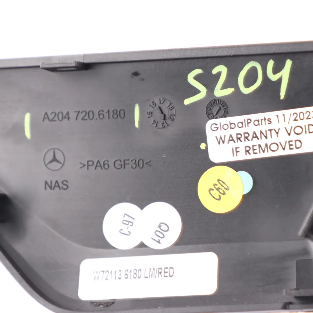 Door Strip Front Left N/S Trim Interior Panel Aluminum to Mercedes W204 with Part number A2047206180 Mercedes W204 Door Strip Front Left N/S Trim Interior Panel Aluminum - SKU A2047206180 - Part number A2047206180