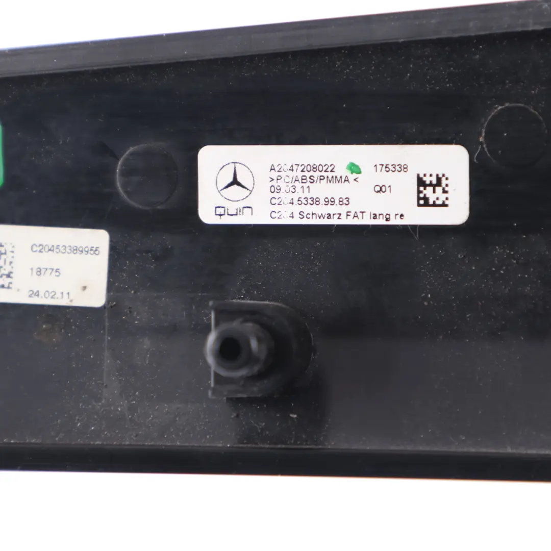 Mercedes C204 Door Card Panel Right O/S Decor Trim Black High Gloss - SKU A2047208022 - Part number A2047208022