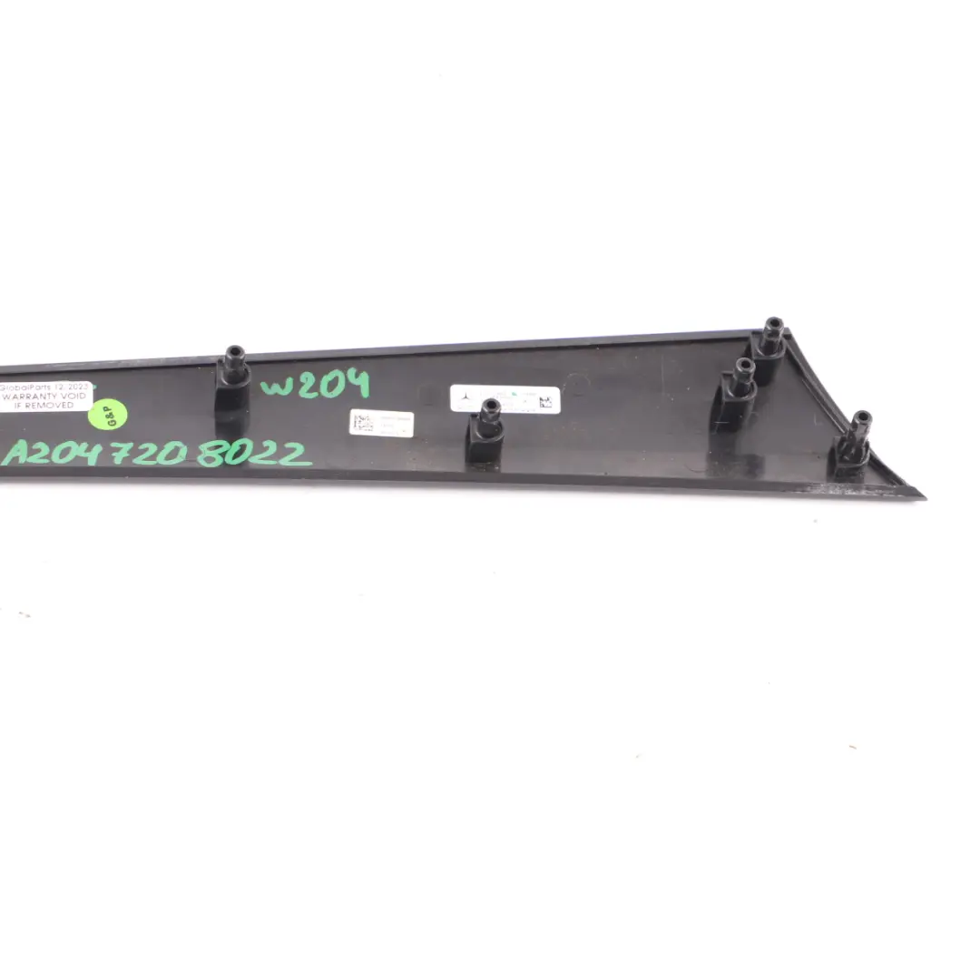Mercedes C204 Door Card Panel Right O/S Decor Trim Black High Gloss - SKU A2047208022 - Part number A2047208022