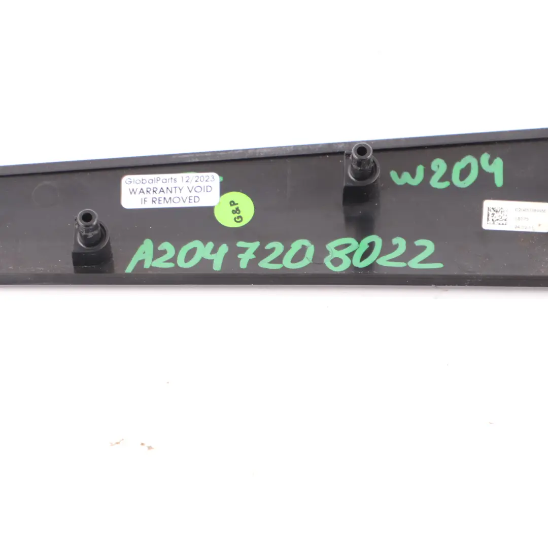 Door Card Panel Right O/S Decor Trim Black High Gloss to Mercedes C204 with Part number A2047208022 Mercedes C204 Door Card Panel Right O/S Decor Trim Black High Gloss - SKU A2047208022 - Part number A2047208022