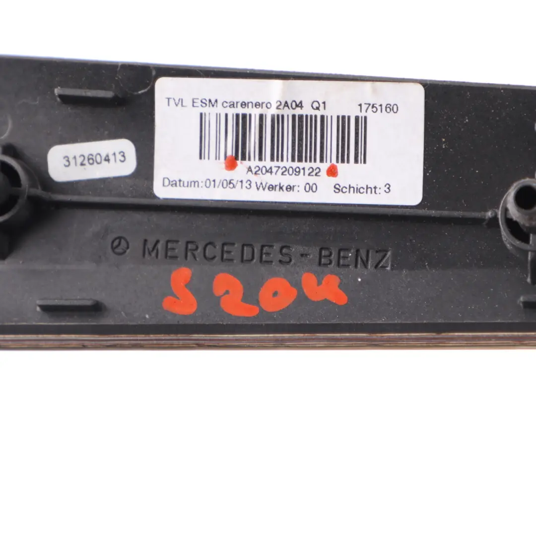 Mercedes W204 Bande de Porte Avant Gauche Décor Intérieur Bois - SKU A2047209122 - Numéro de pièce A2047209122