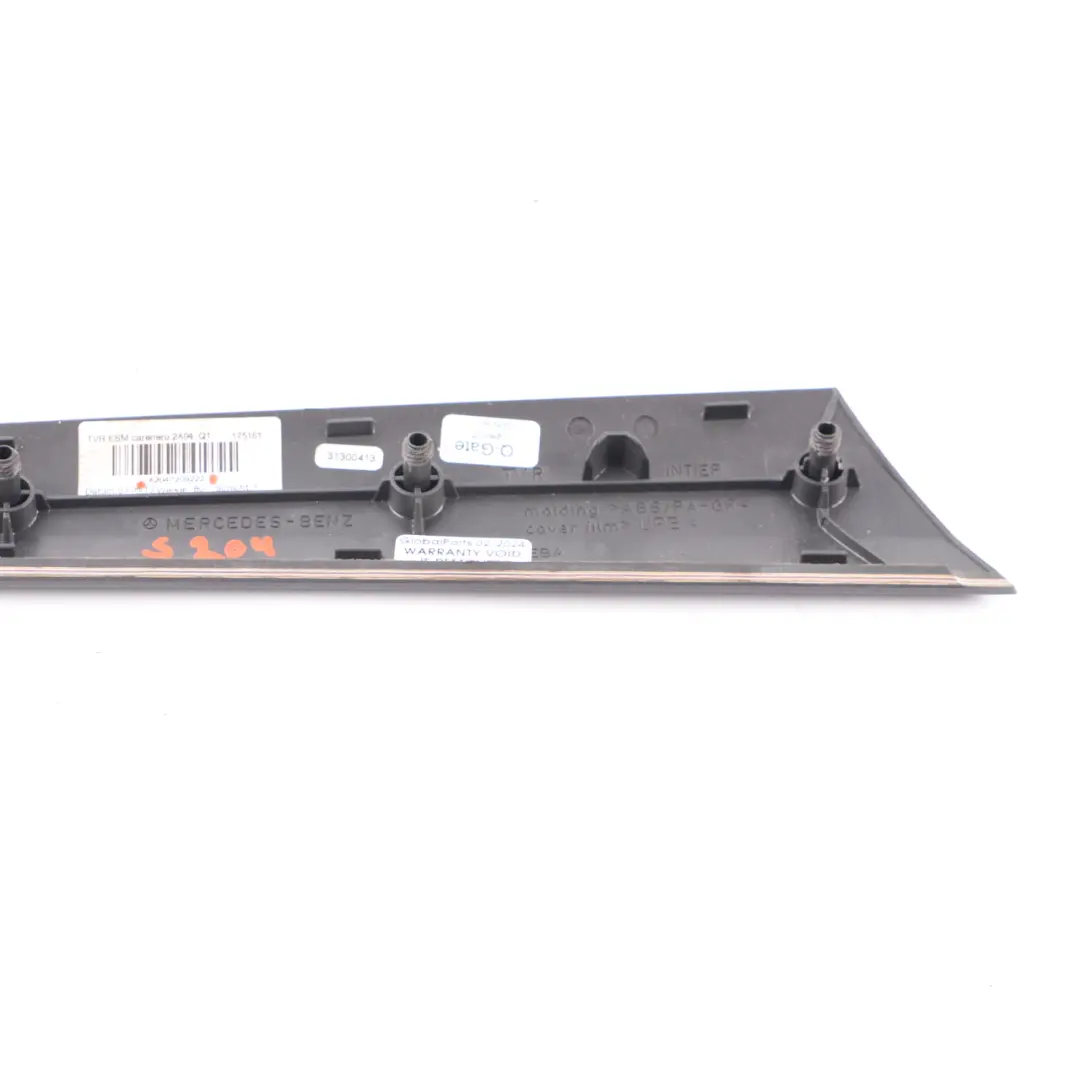 Mercedes W204 Bande de Porte Avant Droite Décor Intérieur Bois - SKU A2047209222 - Numéro de pièce A2047209222