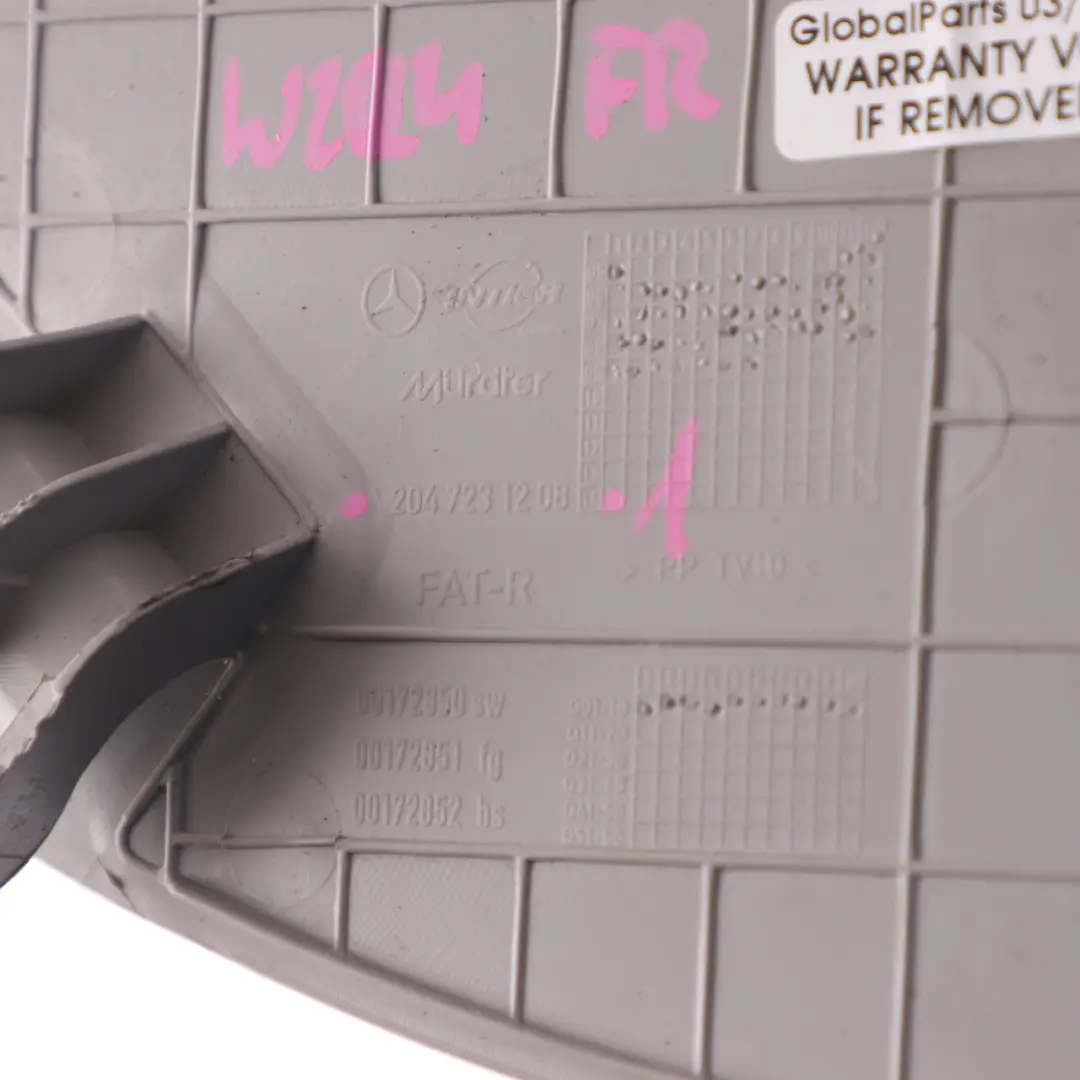 Türkarte Abdeckung Cap Trim Panel vorne rechts Grau für Mercedes W204 mit Teilenummer A2047231208 Mercedes W204 Türkarte Abdeckung Cap Trim Panel vorne rechts Grau - SKU A2047231208-1 - Teilenummer A2047231208
