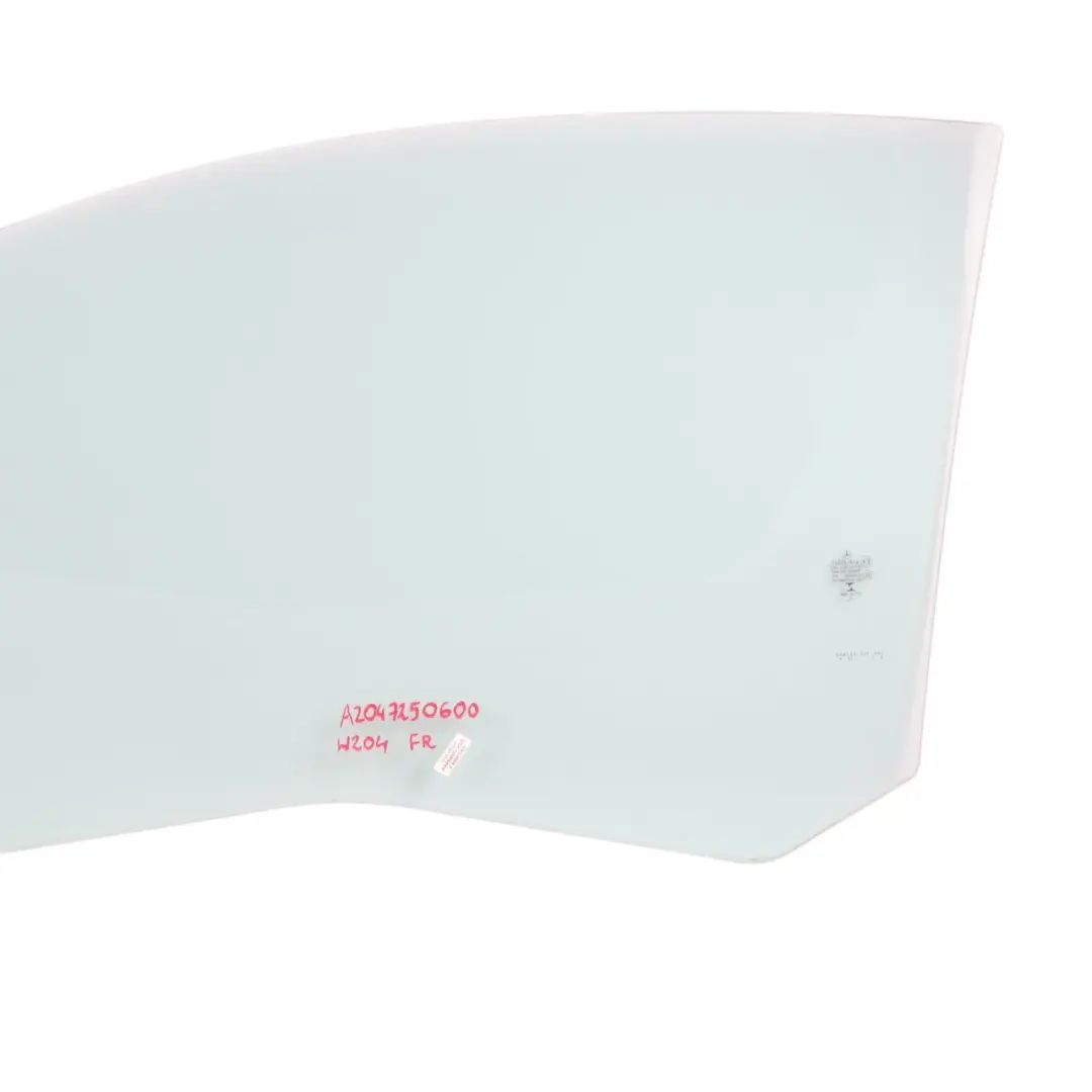 Puerta Ventana Vidrio Delantero Derecho Acristalamiento AS2 Coupe para Mercedes W204 con número de pieza A2047250600 Mercedes W204 Puerta Ventana Vidrio Delantero Derecho Acristalamiento AS2 Coupe - SKU A2047250600 - Número de pieza A2047250600