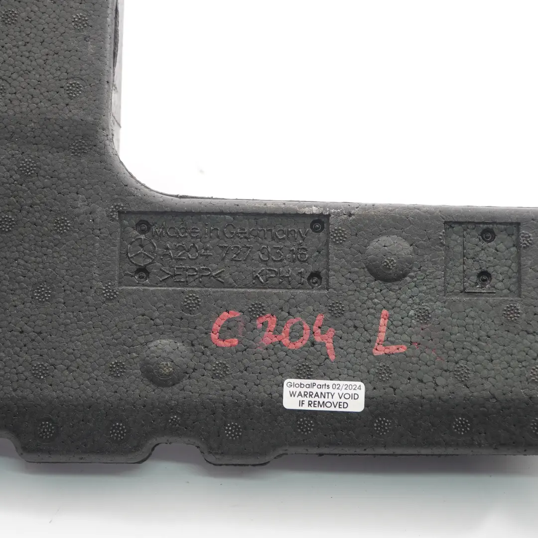 Door Support Foam Front Left N/S Support Panel to Mercedes C204 with Part number A2047270316 Mercedes C204 Door Support Foam Front Left N/S Support Panel - SKU A2047270316 - Part number A2047270316