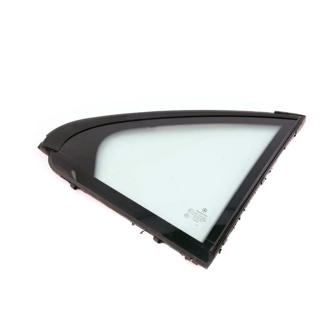 Mercedes W204 Window Glass Rear Right Door Quarter Side Green AS2 - SKU A2047300255 - Part number A2047300255