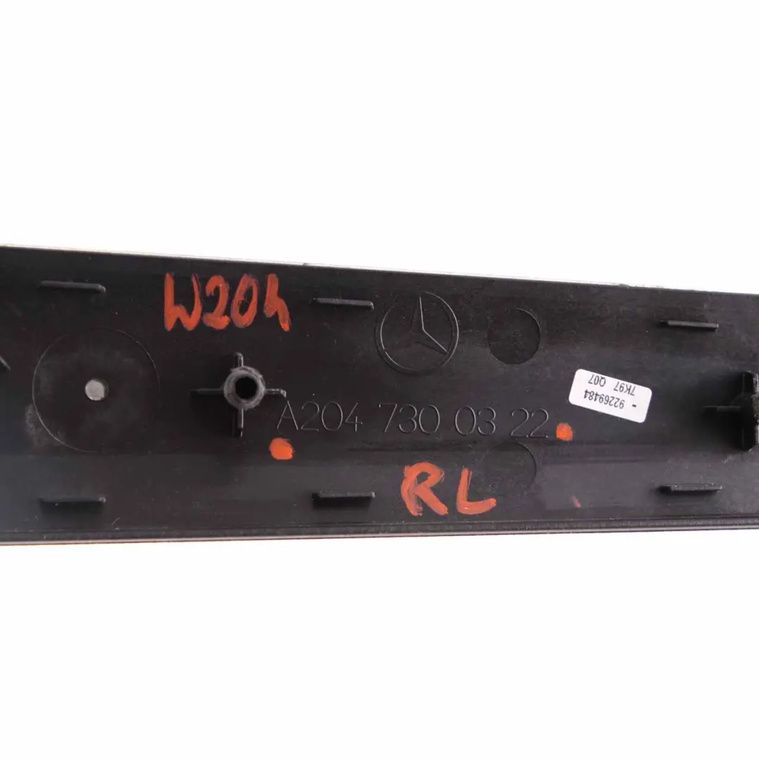 Mercedes W204 Interior Door Trim Rear Left N/S Strip Cover Panel - SKU A2047300322 - Part number A2047300322